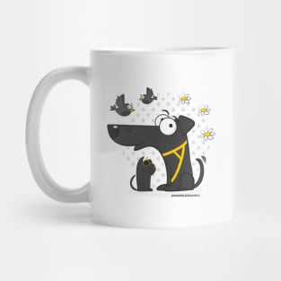 Black Dog and cat Mug